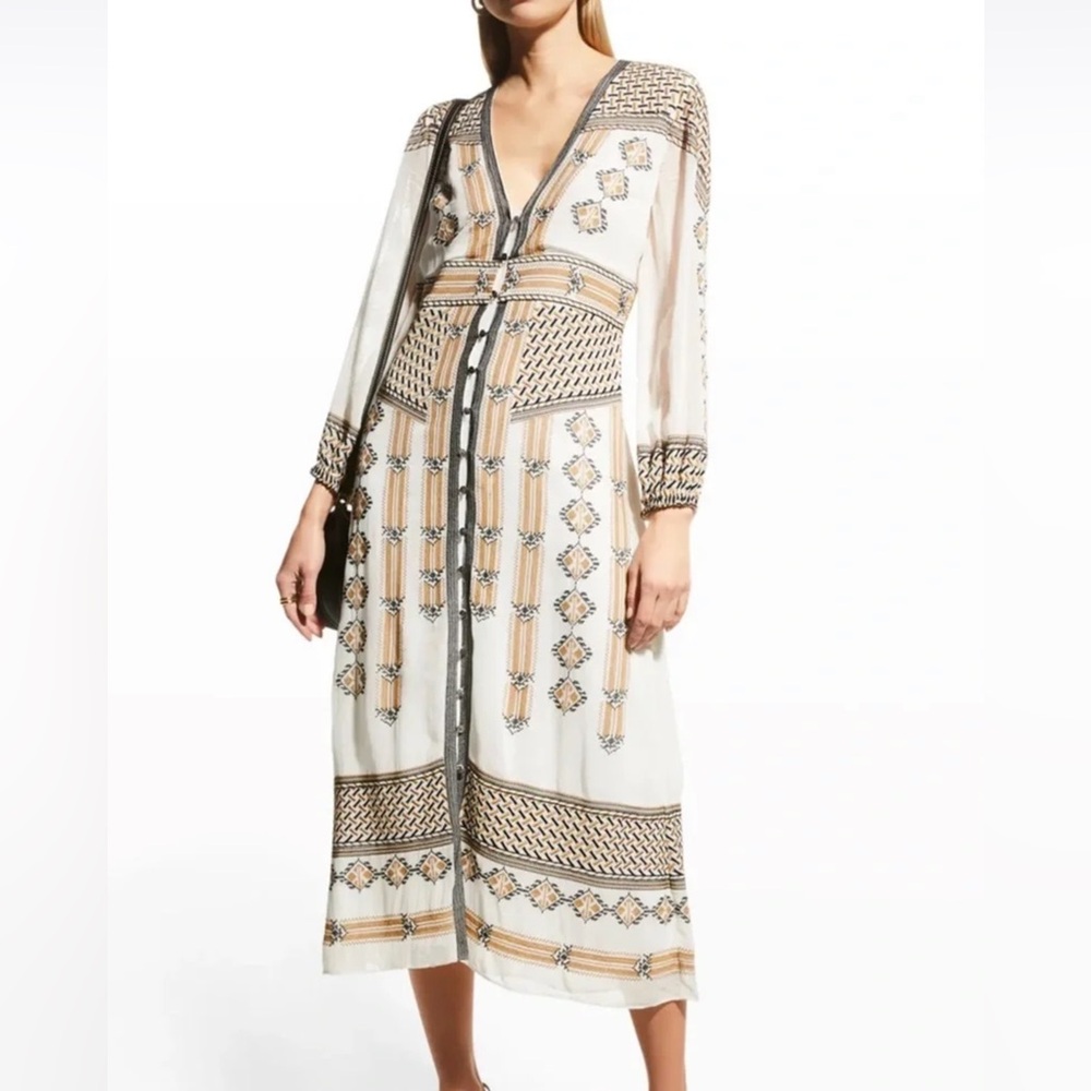 Veronica Beard Julianna Embroidered Dress Sz 8